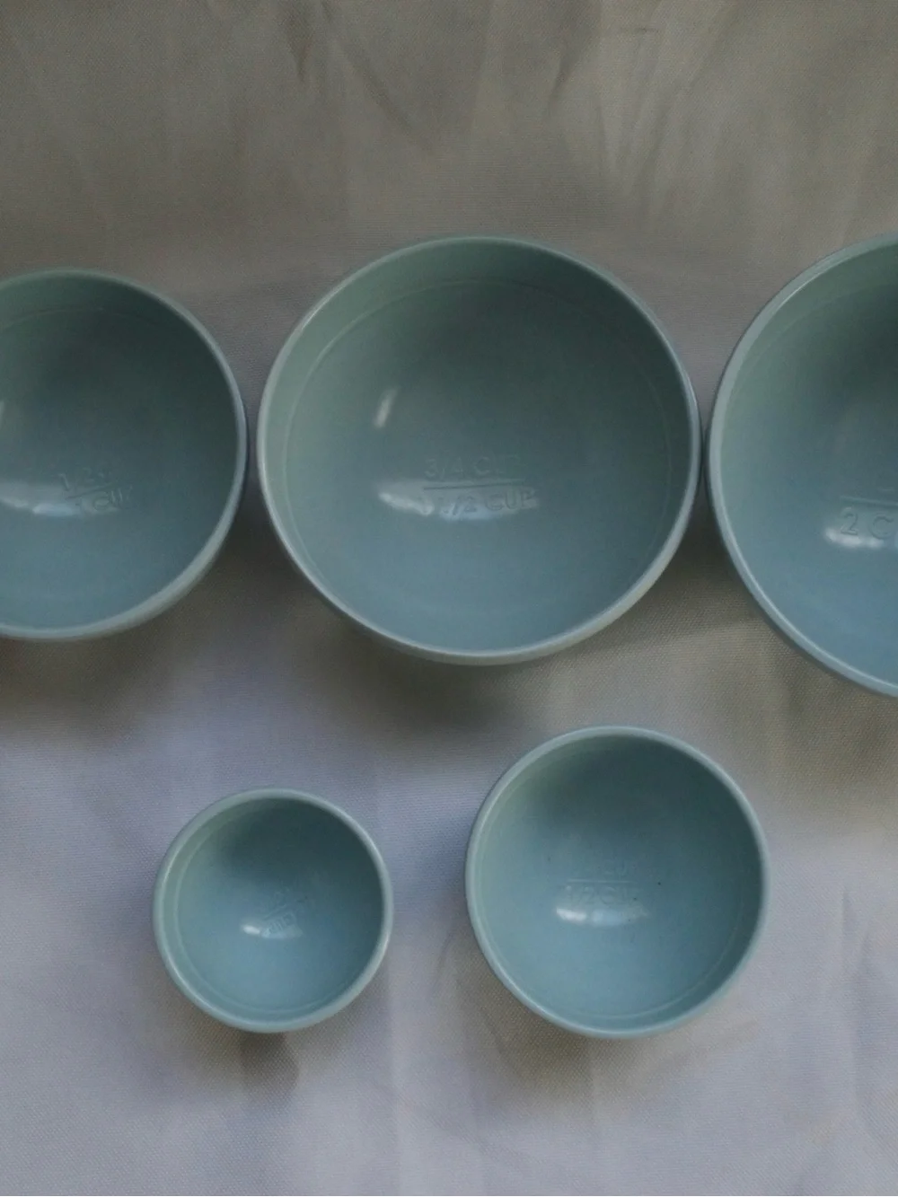 T.J.Maxx Sweet Creations 5-Piece Prep measuring Bowl Set in Mint and New Measuri